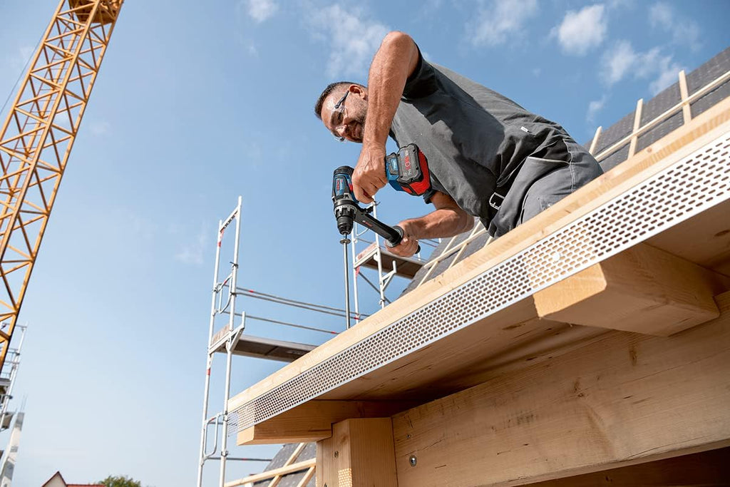 Bosch Professional system 18V: akumulatorowa wiertarko-wkrętarka udarowa BITURBO GSB 18V-150 C (maksymalny moment obrotowy 150 Nm)