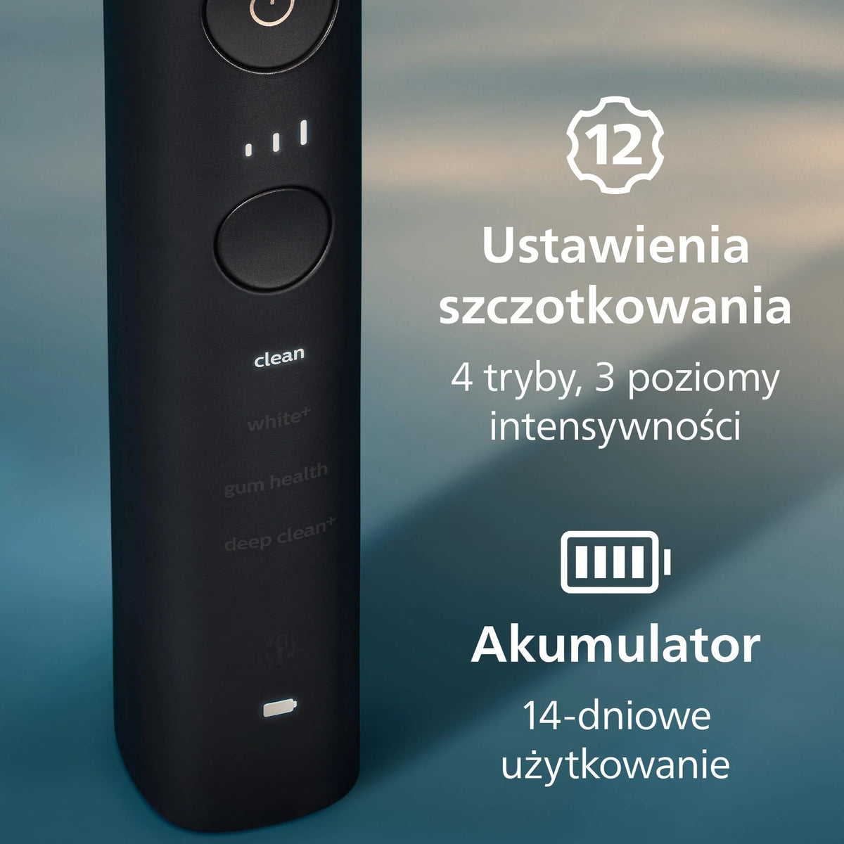Szczoteczka elektryczna Philips Sonicare DiamondClean 9000, podwójne opakowanie, szczoteczka soniczna z aplikacją, czujnik nacisku, szklanka do ładowania, kolor biały, model HX9914/62