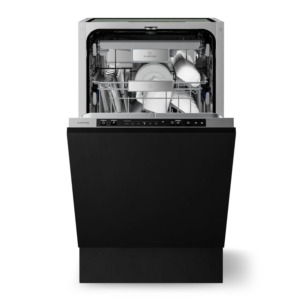 Klarstein Velaire zmywarka do naczyń, 45 cm, wolnostojąca, 10 miejsc, 9 programów, 42 dB, klasa energetyczna B, AquaStop, zabezpieczenie przed dziećmi, zmywarka do naczyń