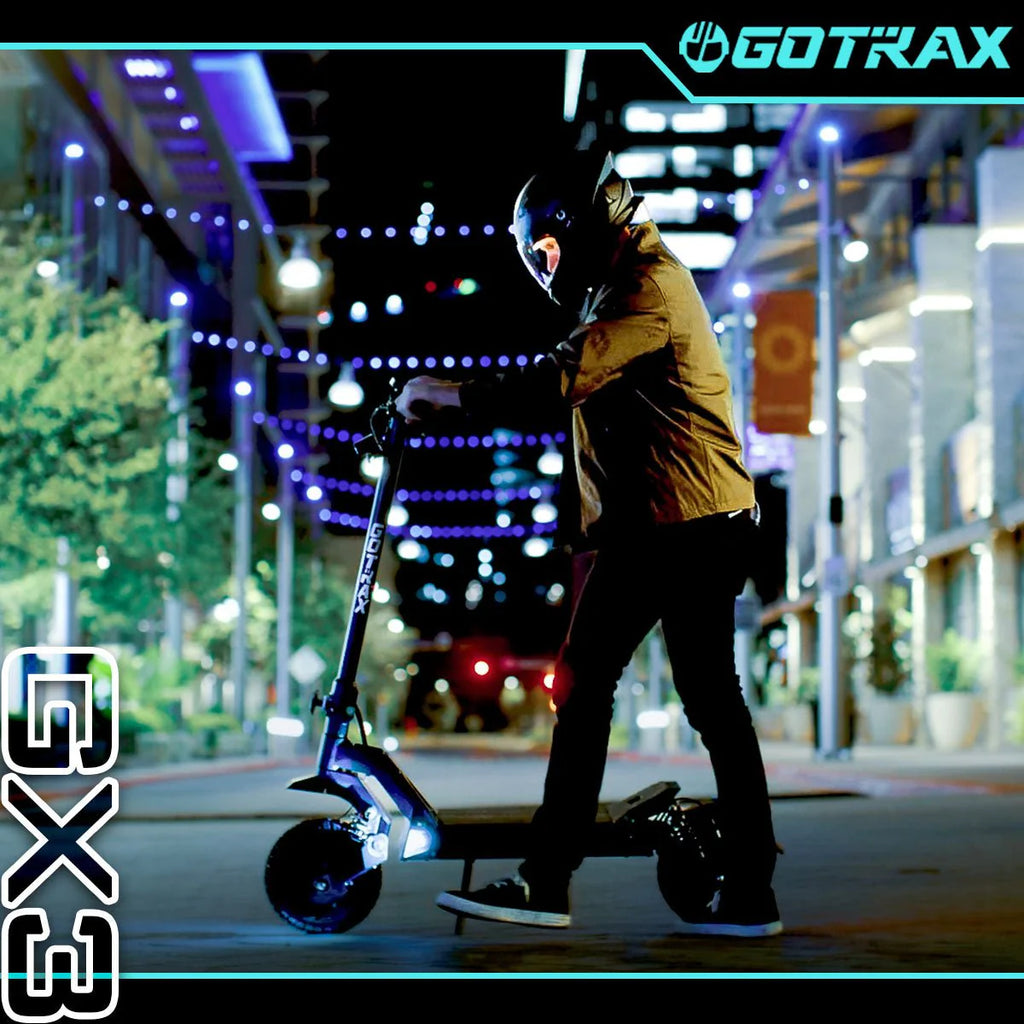 Hulajnoga elektryczna terenowa Gotrax GX3 z 2026 r. – mocne dwa silniki, prędkość maksymalna 64 km/h, opony terenowe