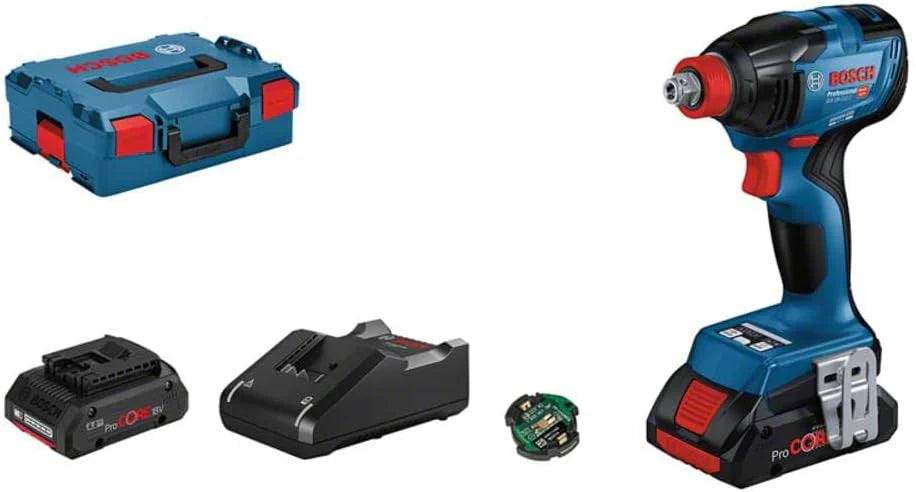 Bosch Professional Gdx Wiertarko-Wkrętarka, Niebieski, 4 Elementy