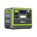 FOSSIBOT-Polska F2400 przenośna stacja zasilania, Generator solarny 2048 Wh LiFePO4 akumulator zapasowy z wyjściami 2400 W AC Z kontrolą APP(Zielony (Bez panelu))