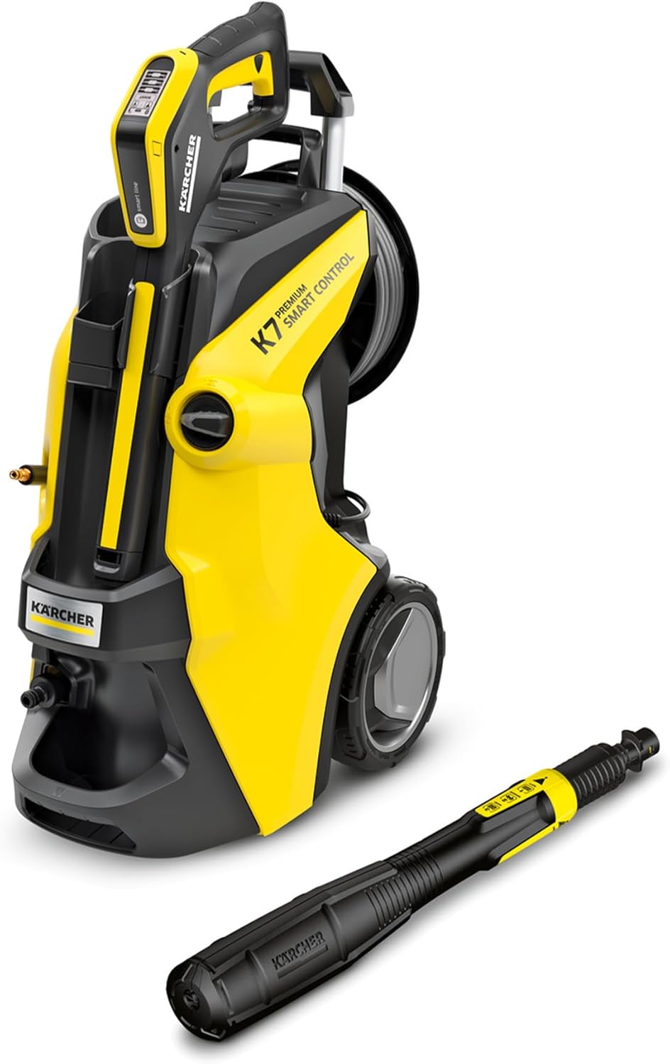 Myjka ciśnieniowa Kärcher K 7 Premium Smart Control Flex Home, ciśnienie: 180 barów, przepływ: 600 l/h, wydajność: 60 m²/h, filtr wody, waga: 18 kg, wąż elastyczny, lanca wielostrumieniowa(new model/Without home kit)