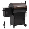 Grill pelletowy z kominem, czarny żelazo, 104 cm, Vidaxl(Por omisión)