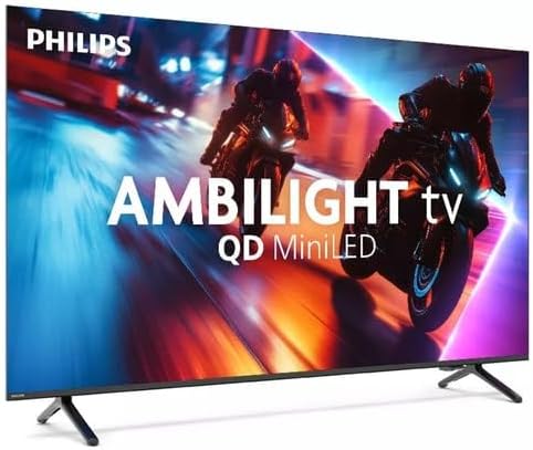 Philips Ambilight 55MLED910 'The Xtra' Mini LED 4K Smart TV - 55-calowy ekran z silnikiem P5 Perfect Picture Engine Ultra HD, Titan OS, Dolby Vision i dźwięk Dolby Atmos