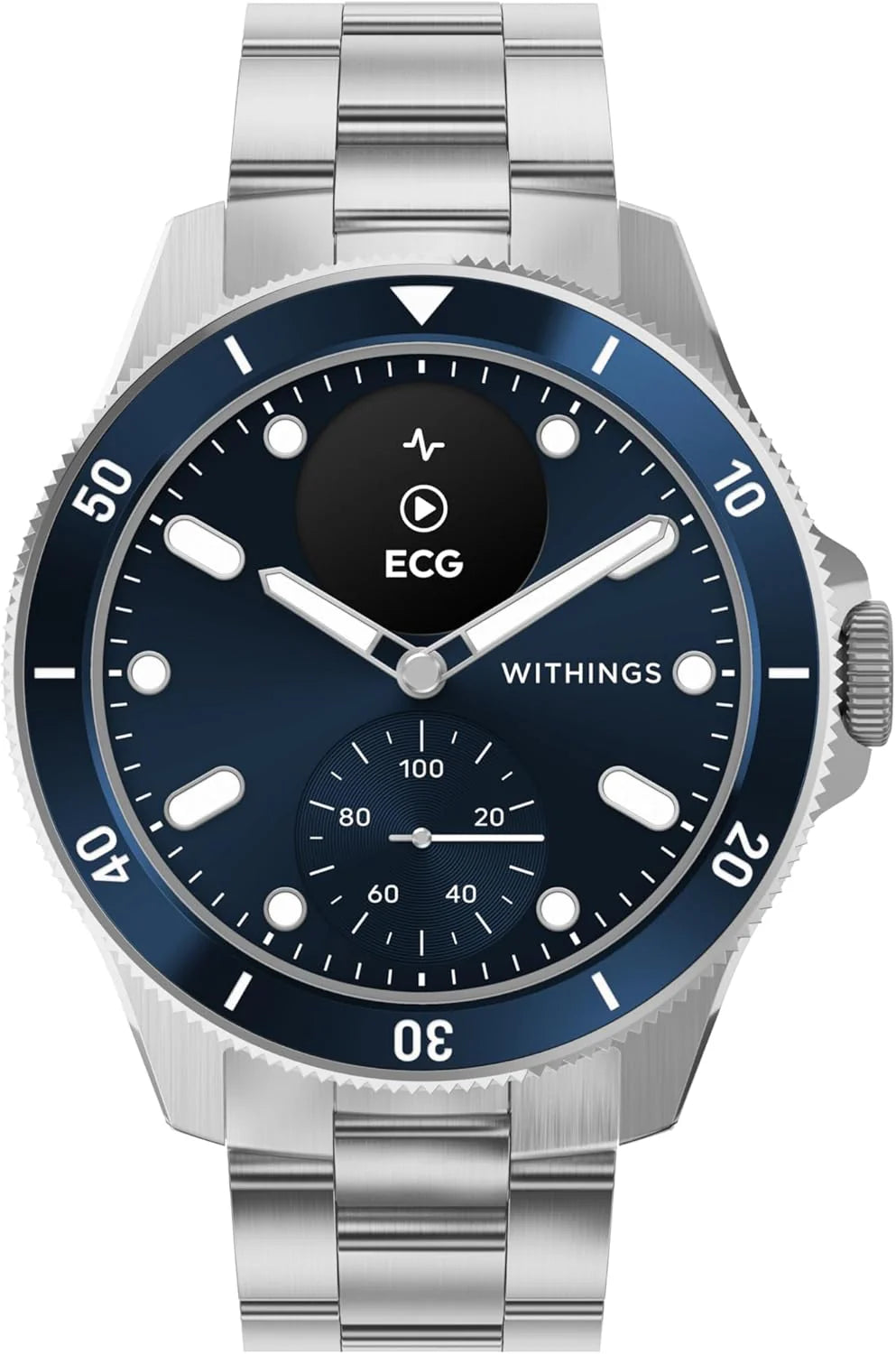WITHINGS ScanWatch Nova, hybrydowy smartwatch, zdrowie serca, do M&F – EKG, SPO2, monitorowanie temperatury, śledzenie snu, zdrowie dróg oddechowych, śledzenie cyklu, czas pracy baterii 30 dni, iOS i