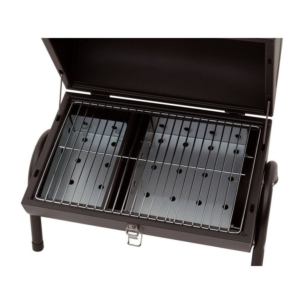 Przenośny grill węglowy „Captain” – 42 x 27 x 43 cm – czarny
