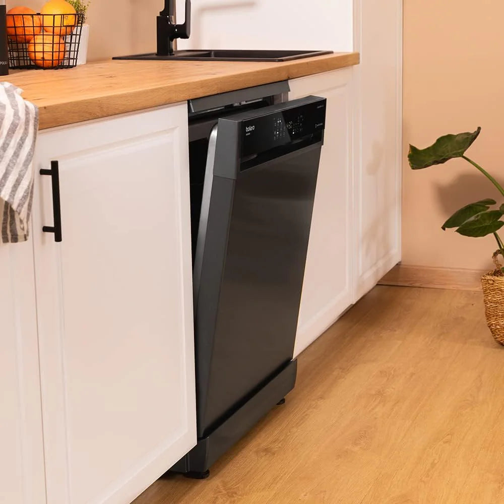 Cecotec Zmywarka Wolnostojący 60 cm Bolero Aguazero 6200 Inox D. Klasa D, 14 sztućców, 6 Programów z Dual Zone Wash, Dry+, Turbo Dry+, Pół obciążenia, Delay Start i Electronic AquaStop