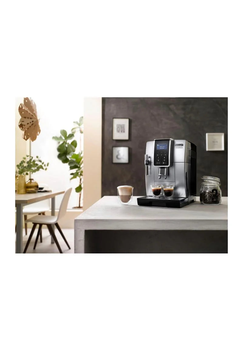 De’Longhi Dinamica ECAM 350.55.B Automatyczny Ekspres do Kawy, Tworzywo Sztuczne, 1450 W, 1,8 L, Czarny
