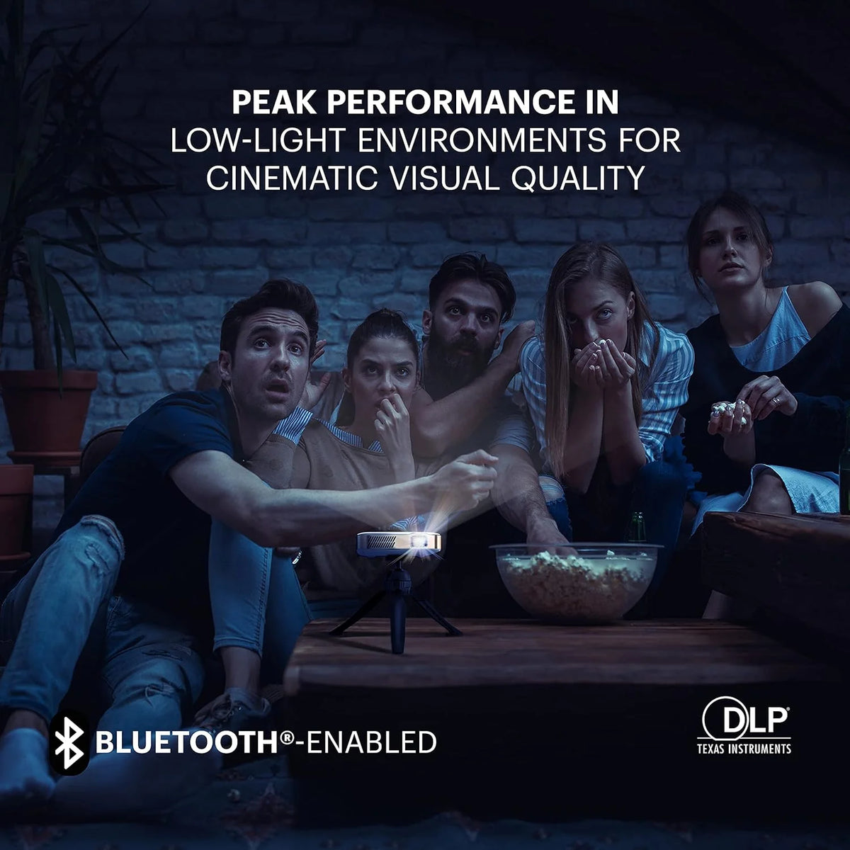 KODAK Luma 150 Przenośny projektor bezprzewodowy - Wideo i dźwięk 4K - 150 lumenów - Ekran 380 cm - HDMI, USB, Micro SD