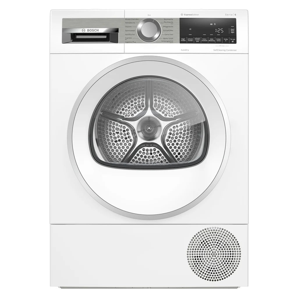 Suszarka z pompą ciepła Bosch serii 6 z 2026 r. WQG235DH0, 8 kg, biała, A+++