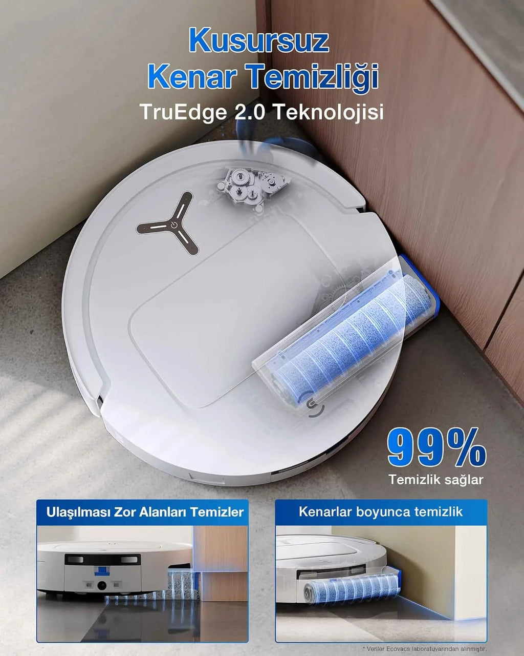ECOVACS DEEBOT T80 Omni 18000Pa Robot Odkurzacz Biały