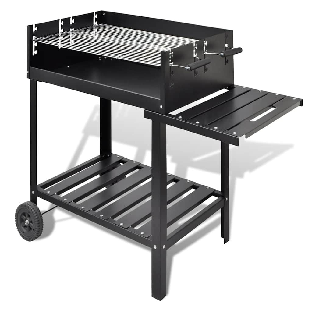 Stojak na grill węglowy VidaXL z 2 kółkami(Por omisión)