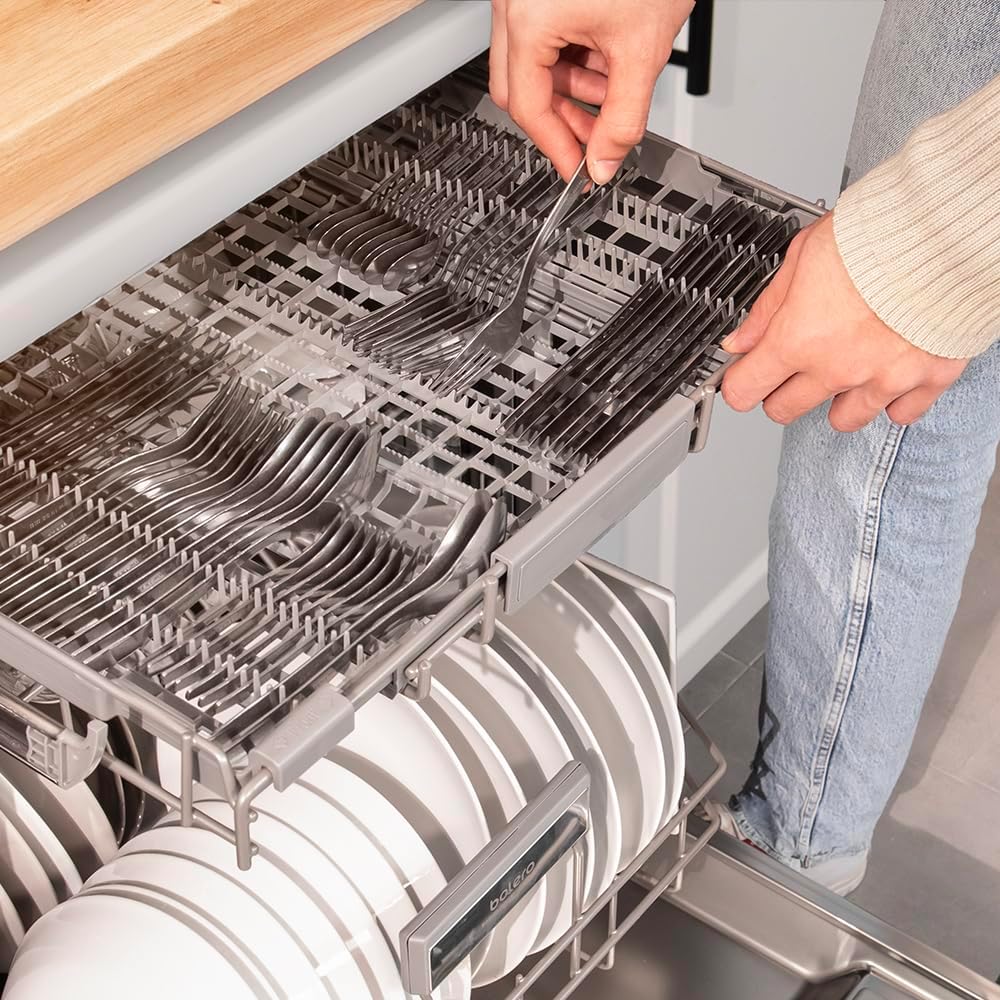 Cecotec Zmywarka 60cm Wolnostojący Bolero Aguazero 6500 C. 15 sztućców, 3. Taca, 6 Programów z Dual Zone Wash, Dry+, Auto Open, Średnie obciążenie, Odroczony start, Silnik Inverter Plus