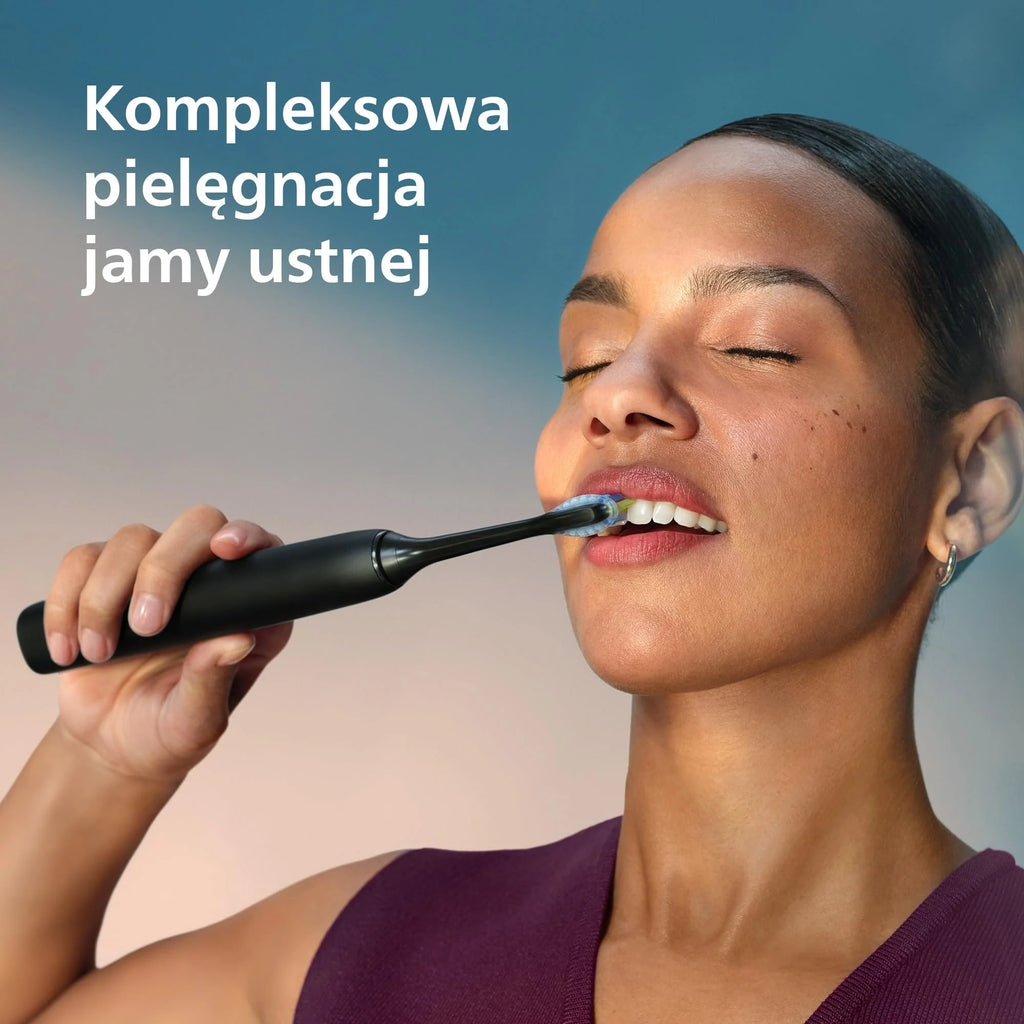 Szczoteczka elektryczna Philips Sonicare DiamondClean 9000, podwójne opakowanie, szczoteczka soniczna z aplikacją, czujnik nacisku, szklanka do ładowania, kolor biały, model HX9914/62