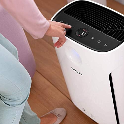 Philips Seria 2000 Oczyszczacz Powietrza - Usuwa Zarazki, Pył i Alergeny w Pomieszczeniach do 79m², 3 Prędkości, Tryb Snu (AC2887/10) [Klasa energetyczna A]