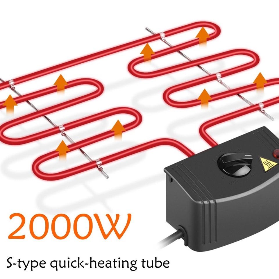 Grill elektryczny o mocy 2000 W z 2 ustawieniami wysokości