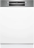 Bosch SMI4HVS14E seria 4 inteligentna, częściowo zintegrowana zmywarka, 60 cm, kosze VarioFlex, potrójny stelaż, Smart Start, Silence Program, AquaStop, EcoSilence Drive, stal szczotkowana