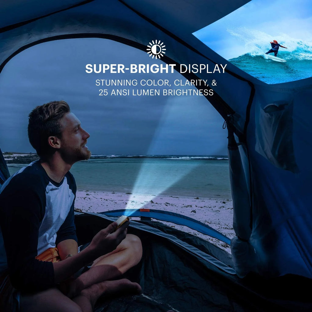 KODAK Luma 150 Przenośny projektor bezprzewodowy - Wideo i dźwięk 4K - 150 lumenów - Ekran 380 cm - HDMI, USB, Micro SD