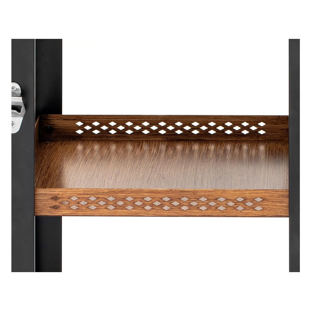 Wózek do serwowania grilla „Gelia” 117 x 59 cm – stal nierdzewna – czarny