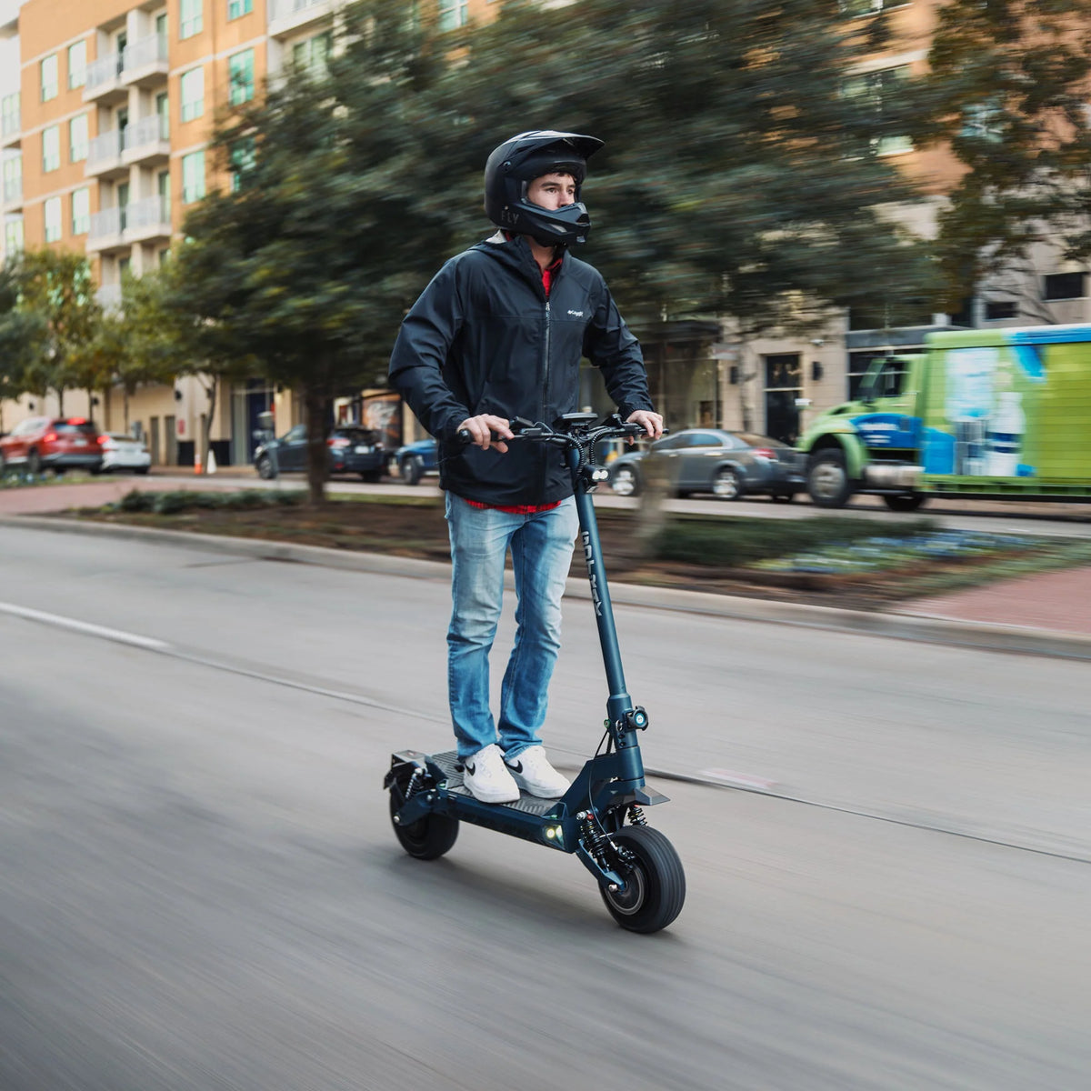 Hulajnoga elektryczna terenowa Gotrax GX3 z 2026 r. – mocne dwa silniki, prędkość maksymalna 64 km/h, opony terenowe