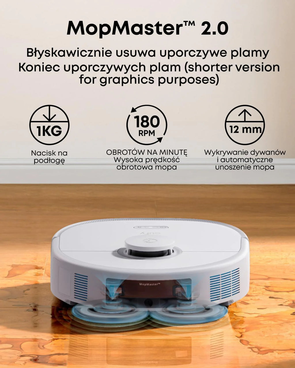 Robot odkurzający eufy X10 Pro Omni z systemem MopMaster 2.0 (8000 Pa), technologią inteligentnej nawigacji iPath, automatycznie opróżniającym się zbiornikiem na kurz o pojemności 2,5 l (Czarny)