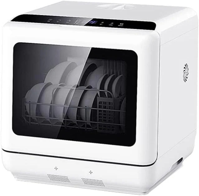 Mini Tabletop Dishwasher, Portable Compact Dishwasher, with High Temperature Disinfection, Touch Control, Auto-drying, Baby Care Fruit Wash Dishwasher, for Home Kitchen