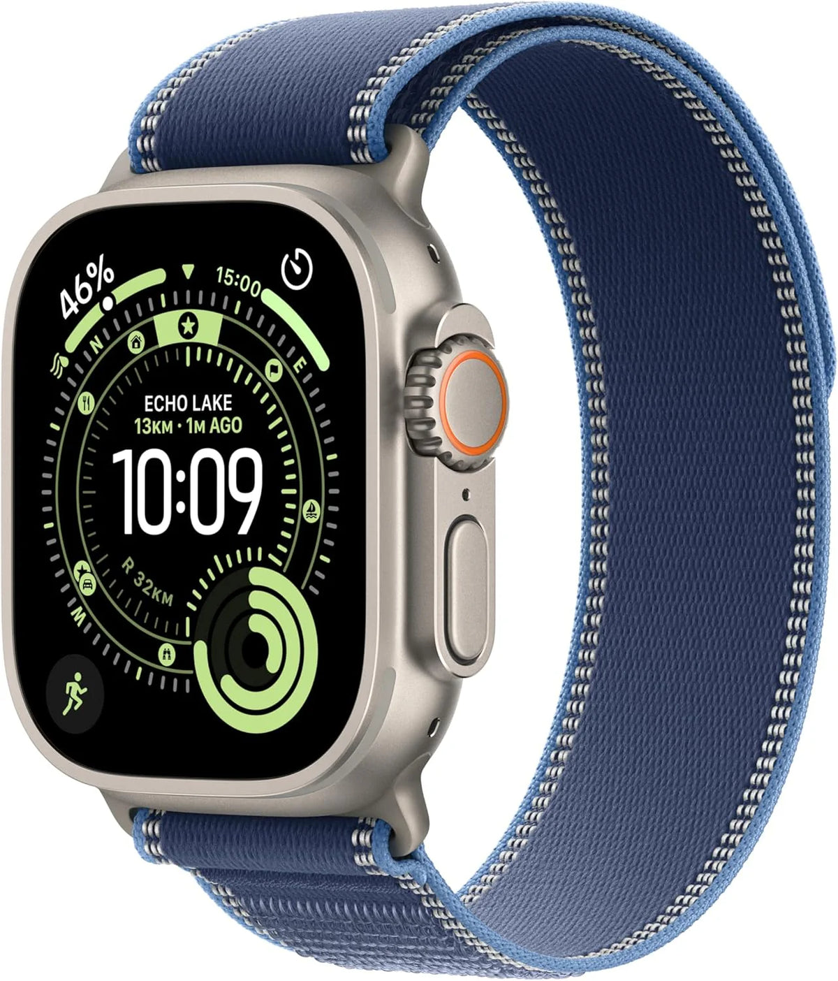 Apple Watch Ultra 3 GPS + Cellular 49 mm, najwyższej klasy zegarek do biegania i innych sportów z wytrzymałą kopertą z tytanu kolor czarny + Alpine Loop kolor czarny - M