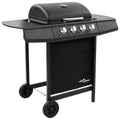 Grill gazowy Vidaxl z 4 palnikami, czarny(Por omisión)