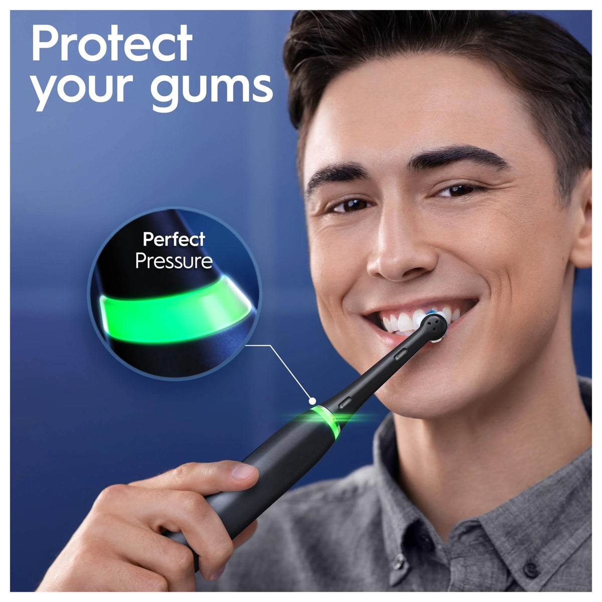 Oral-B iO6 2 x elektryczne szczoteczki do zębów z rewolucyjną technologią iO, 2 uchwyty, 2 głowice szczoteczki do zębów, 5 trybów wybielania zębów, wtyczka 2-pinowa, czarna lawa i różowy piasek