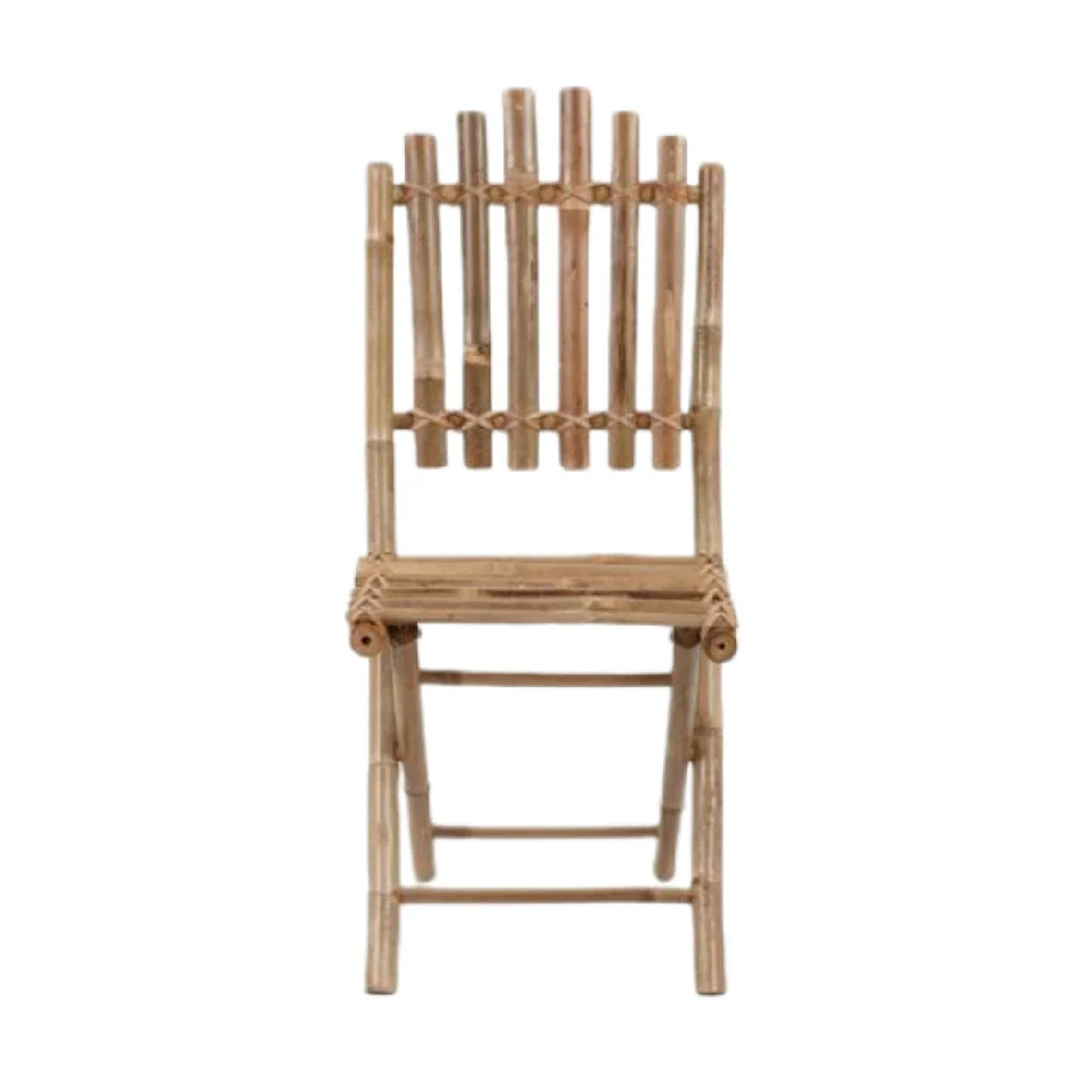 Krzesełko z bambusa - designerski mebel o minimalistycznym stylu