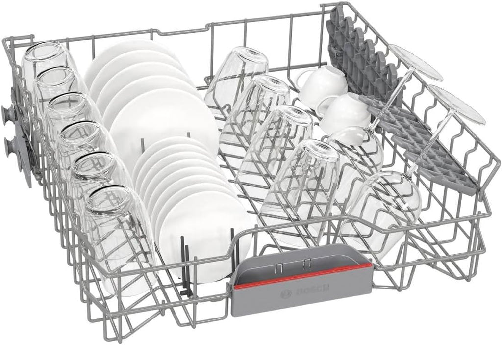 Bosch SMI4HVS14E seria 4 inteligentna, częściowo zintegrowana zmywarka, 60 cm, kosze VarioFlex, potrójny stelaż, Smart Start, Silence Program, AquaStop, EcoSilence Drive, stal szczotkowana