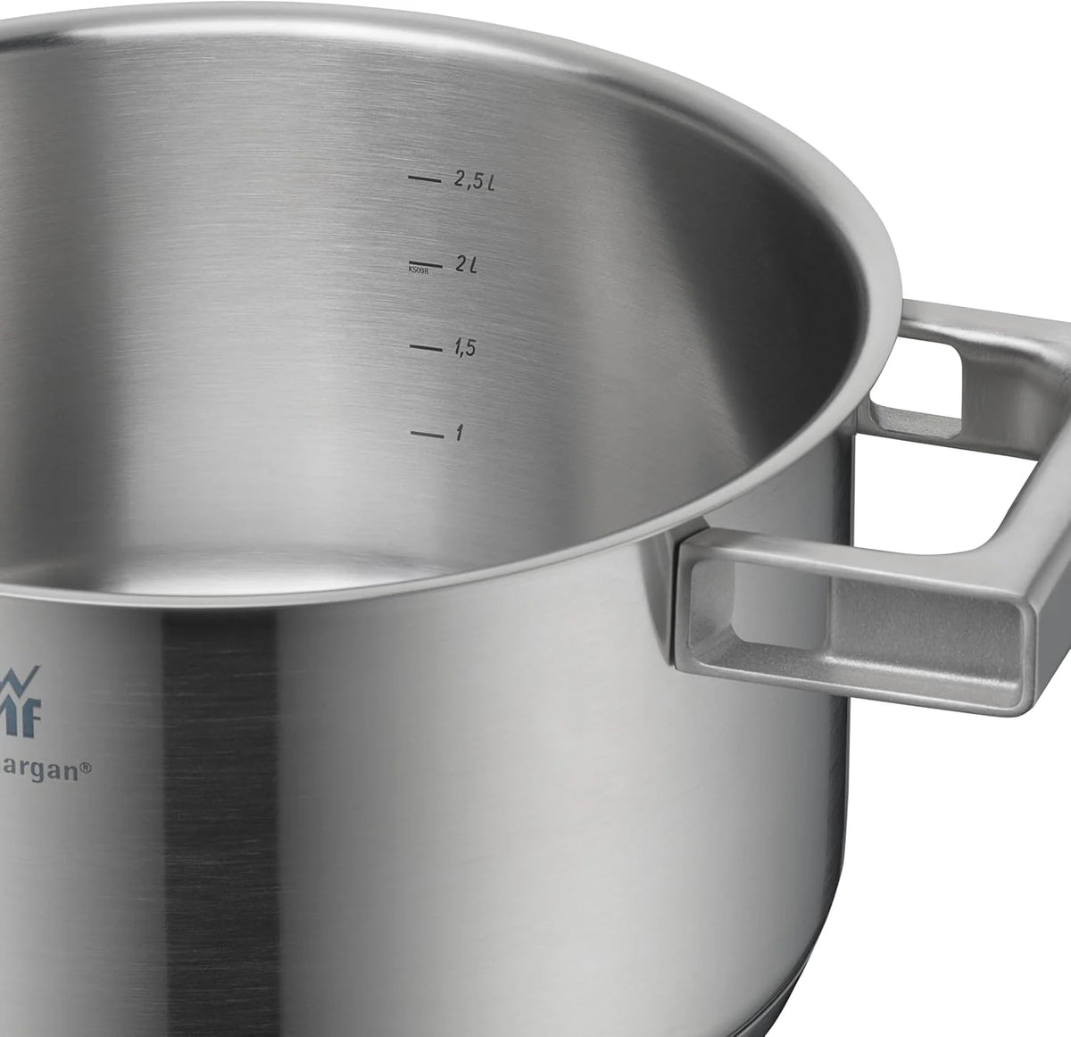 WMF Ultimate Cool 5-częściowy zestaw garnków indukcyjnych z pokrywką ze stali nierdzewnej, matowa stal nierdzewna Cromargan, zestaw garnków indukcyjnych niepowlekanych, skala wewnętrzna, nadaje się do