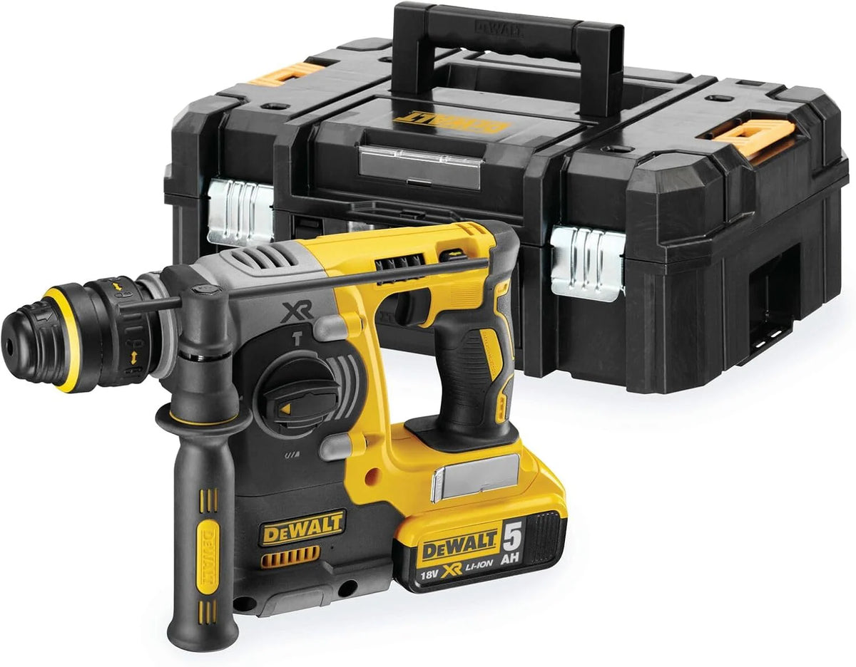 DeWalt DCH273P2T-QW 18 V - XR LI-ION Młot elektropneumatyczny bezszczotkowy XR 18 V SDS Plus 2,1J Li-Ion 5,0 Ah z walizką TSTAK II