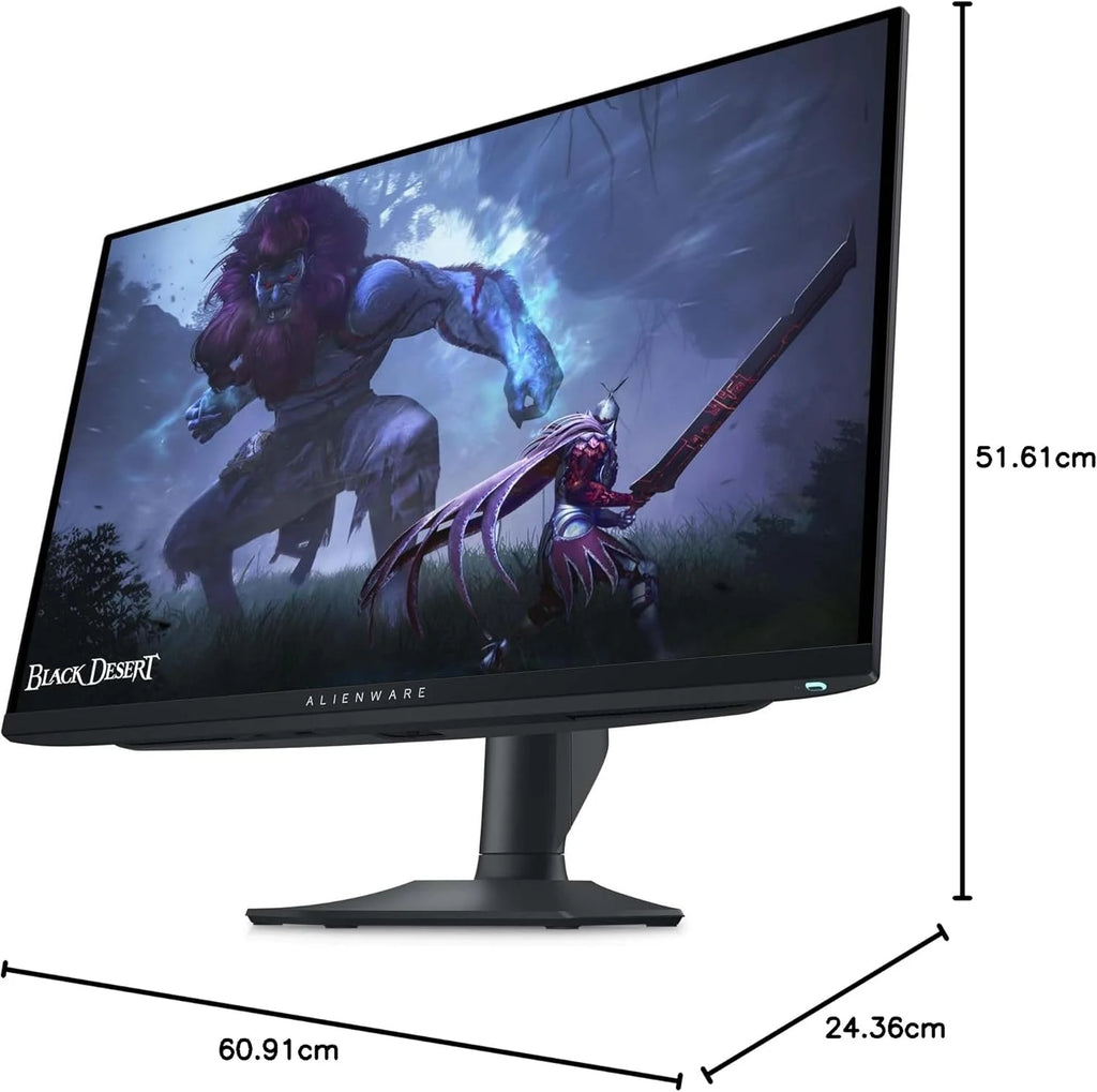Alienware AW2725DF 27 QHD (2560 x 1440) monitor do gier, 360 Hz, QD OLED, 0,03 ms, AMD FreeSync Premium Pro, 99,3% DCI-P3, HDR400, USB-C, 2 x DisplayPort, HDMI, 4 x USB, 3 lata
