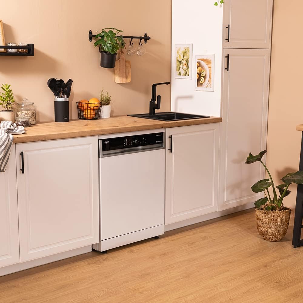 Cecotec Zmywarka Wolnostojący 60 cm Bolero Aguazero 6200 Inox D. Klasa D, 14 sztućców, 6 Programów z Dual Zone Wash, Dry+, Turbo Dry+, Pół obciążenia, Delay Start i Electronic AquaStop