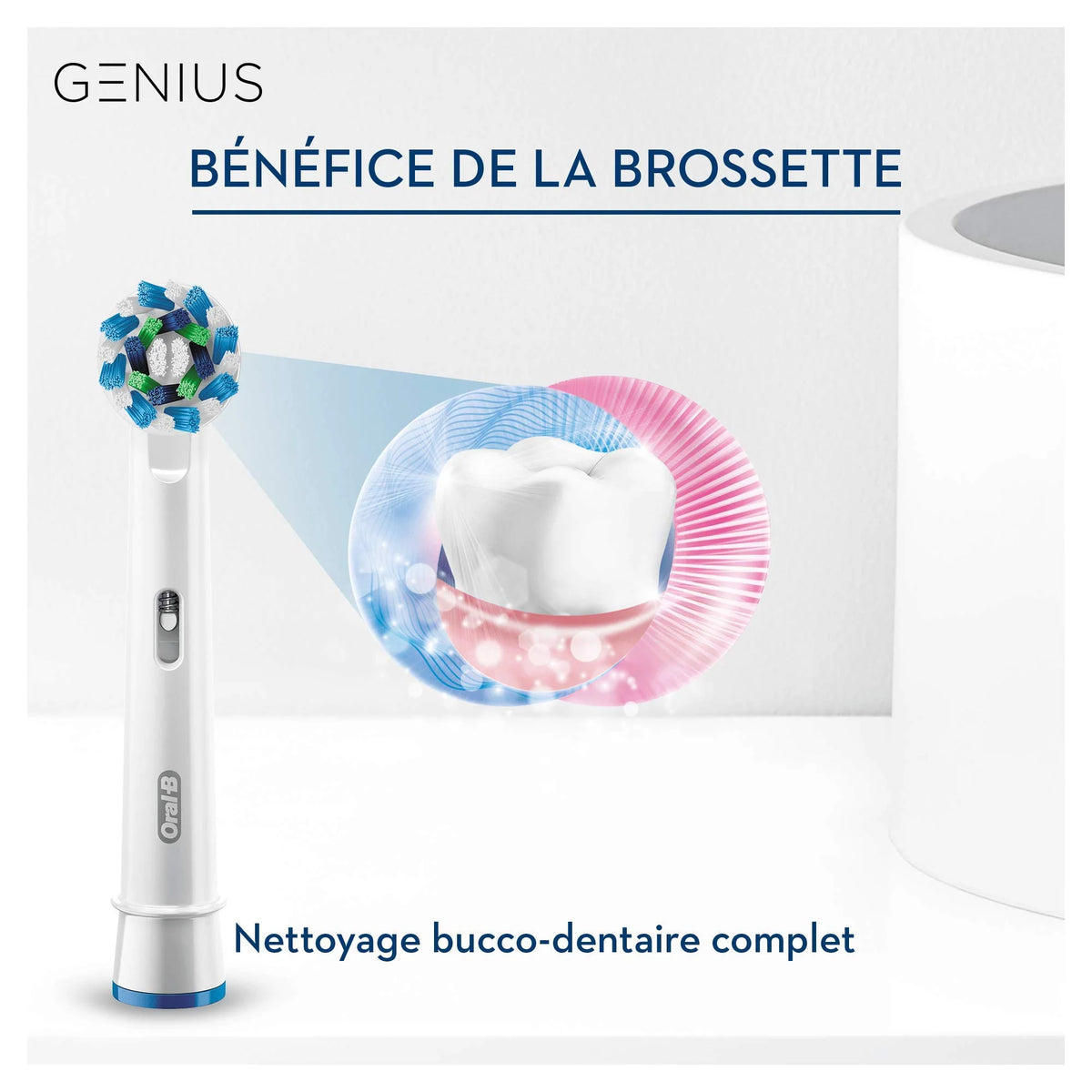 Oral-B 4210201182917 Genius 9900 elektryczna szczoteczka do zębów z 2 końcówkami, powered by braun