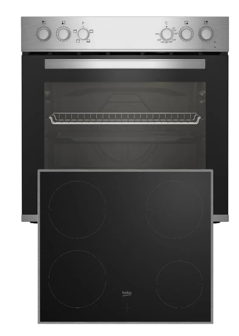 Zestaw kuchenny Beko BBUC12020X z płytą grzewczą i piekarnikiem konwekcyjnym z 2026 roku