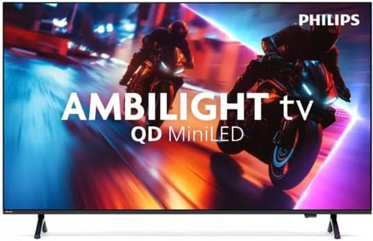 Philips Ambilight 55MLED910 'The Xtra' Mini LED 4K Smart TV - 55-calowy ekran z silnikiem P5 Perfect Picture Engine Ultra HD, Titan OS, Dolby Vision i dźwięk Dolby Atmos