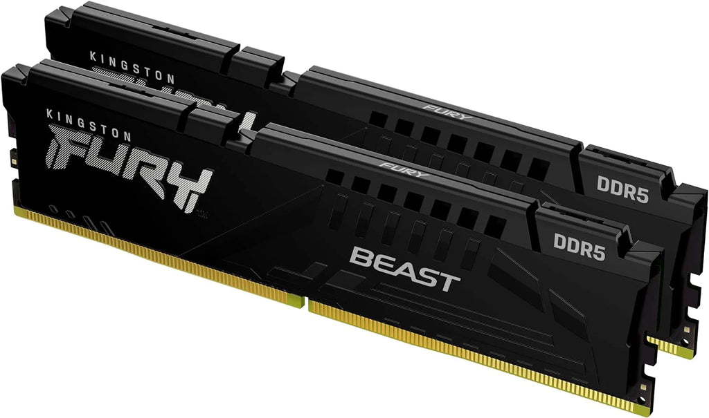 Kingston FURY Beast Czarny DDR5 32 GB 6000MT/s CL36 DIMM pamięć do gier na komputer stacjonarny pojedynczy moduł AMD EXPO i Intel XMP - KF560C36BBE-32