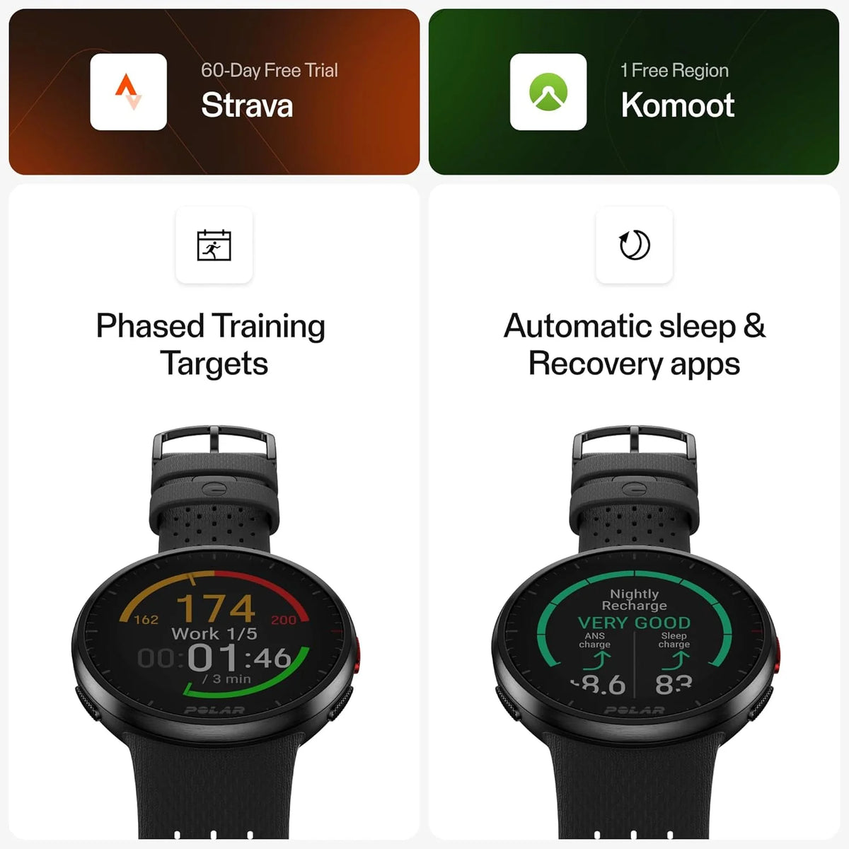 Polar Pacer Pro z Sensor tętna Polar H10 - Zaawansowany Zegarek Sportowy GPS - Pomiar Tętna Nadgarstka, dla kobiet i mężczyzn, Do biegania Treningów, Obserwacja snu Aktywności