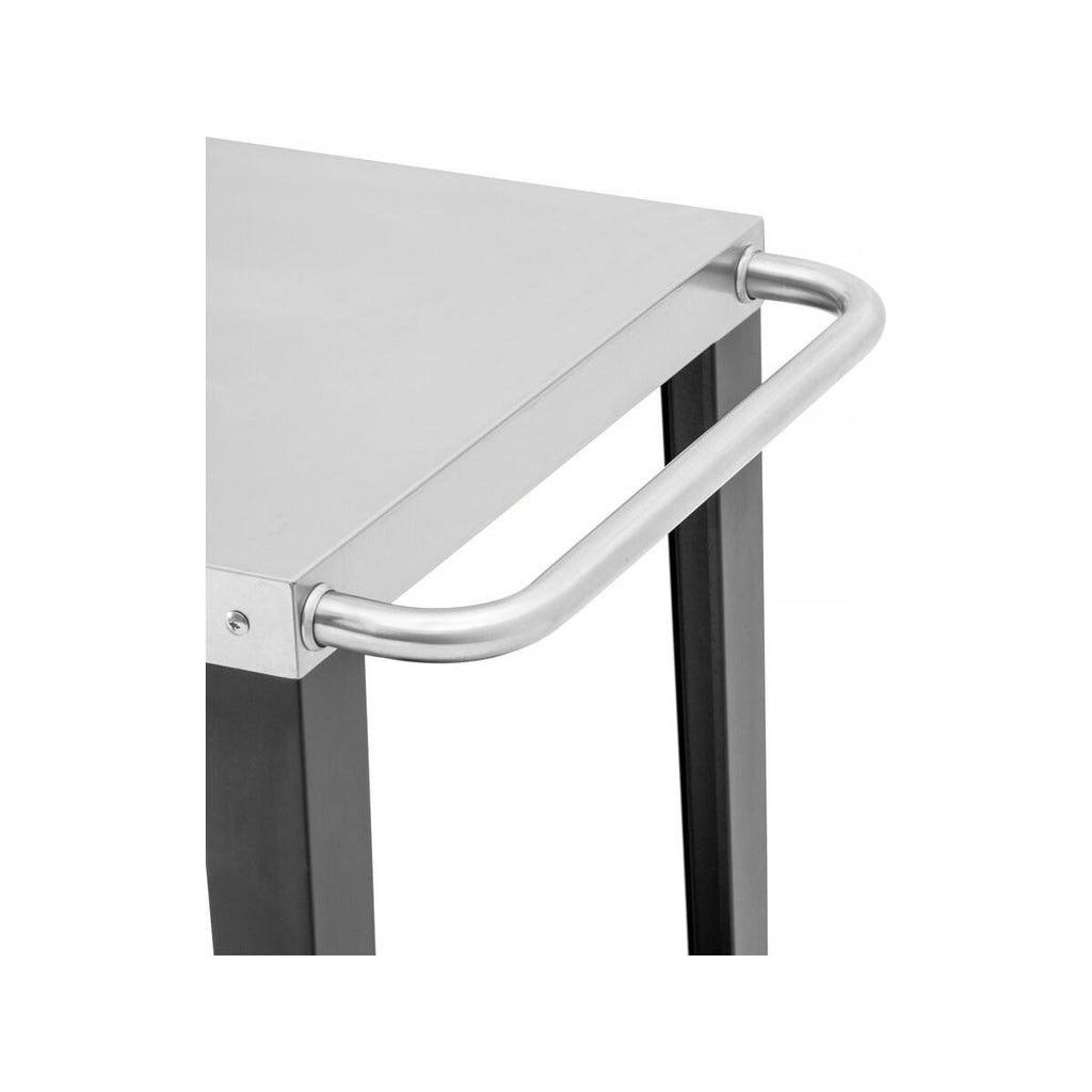 Wózek do serwowania grilla „Gelia” 117 x 59 cm – stal nierdzewna – czarny