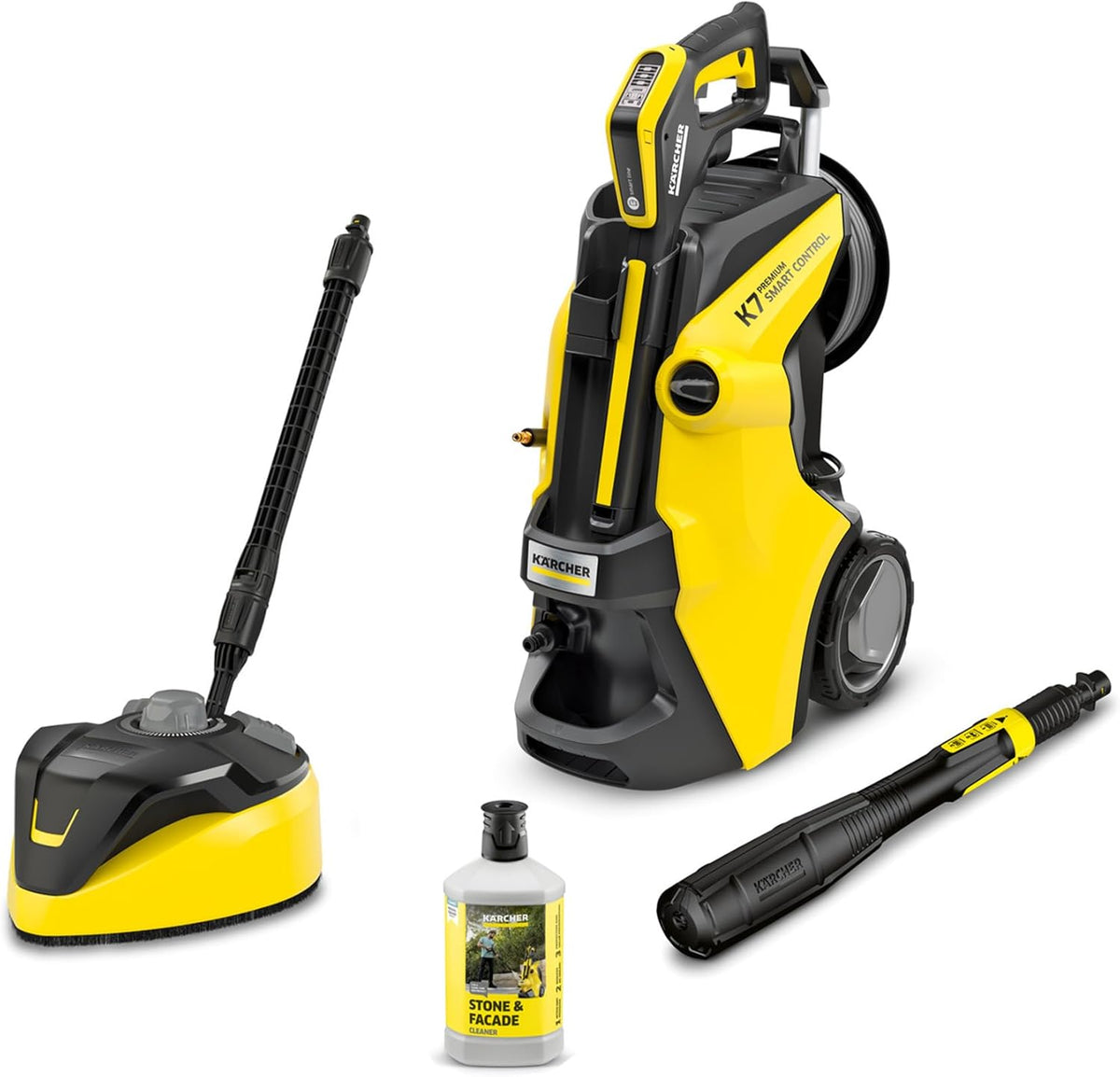 Myjka ciśnieniowa Kärcher K 7 Premium Smart Control Flex Home, ciśnienie: 180 barów, przepływ: 600 l/h, wydajność: 60 m²/h, filtr wody, waga: 18 kg, wąż elastyczny, lanca wielostrumieniowa