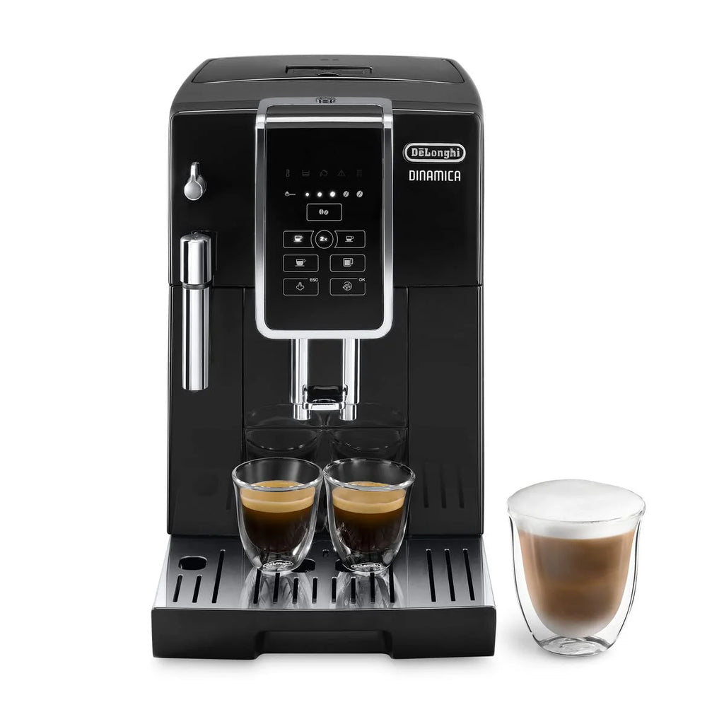 De’Longhi Dinamica ECAM 350.55.B Automatyczny Ekspres do Kawy, Tworzywo Sztuczne, 1450 W, 1,8 L, Czarny