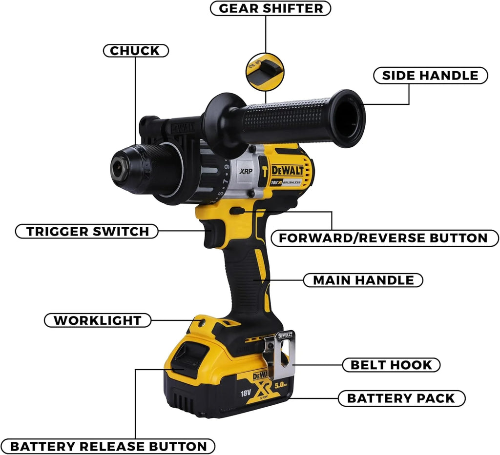 Dewalt Wkrętarka, Czarny/Żółty, 2000 obr./min