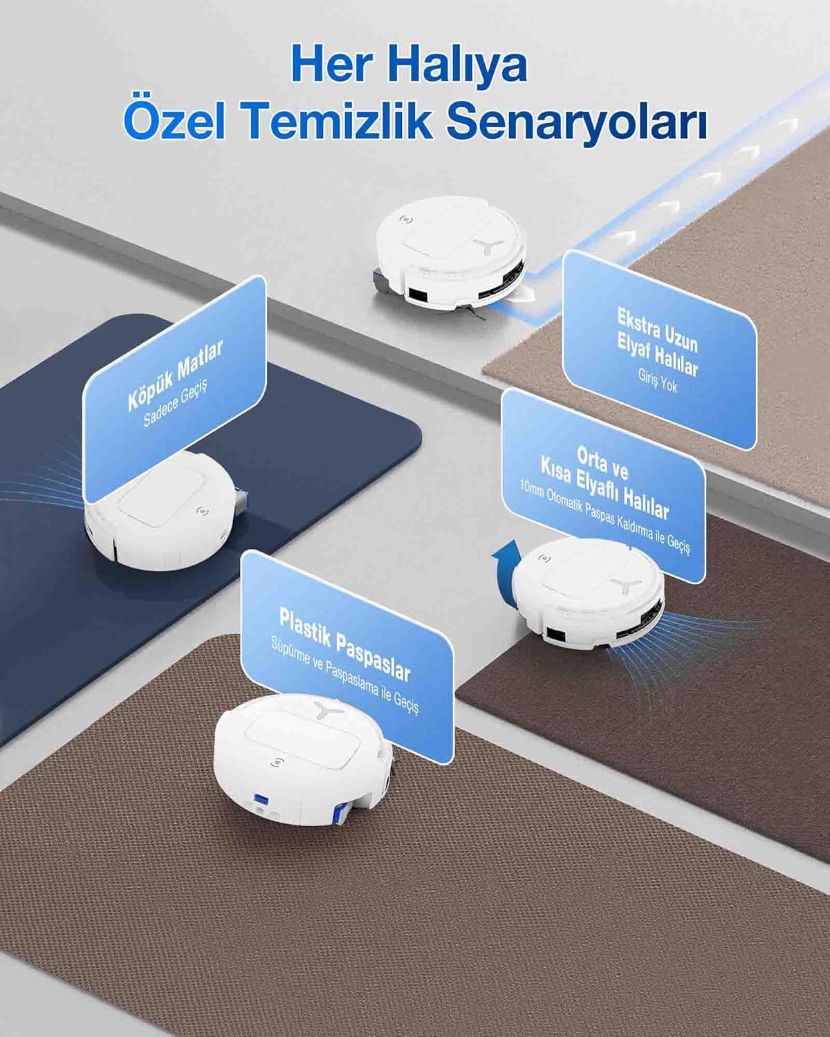 ECOVACS DEEBOT T80 Omni 18000Pa Robot Odkurzacz Biały