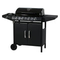 Grill gazowy „Festa 5” – 5 palników (1 strona) – 12,9 kW – czarny(Por omisión)