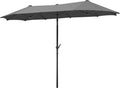 Schneider 746-02 parasol Salerno prostokątny, naturalny, 300 x 150 cm(Antracyt)