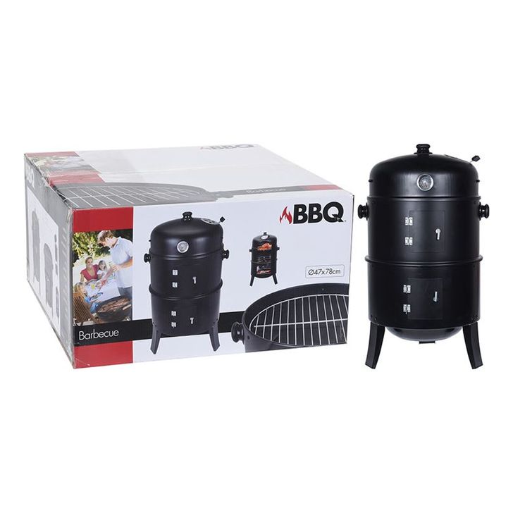 Nr 73866 #19 Grill beczkowy do wędzenia, czarny 8719202892659(Por omisión)